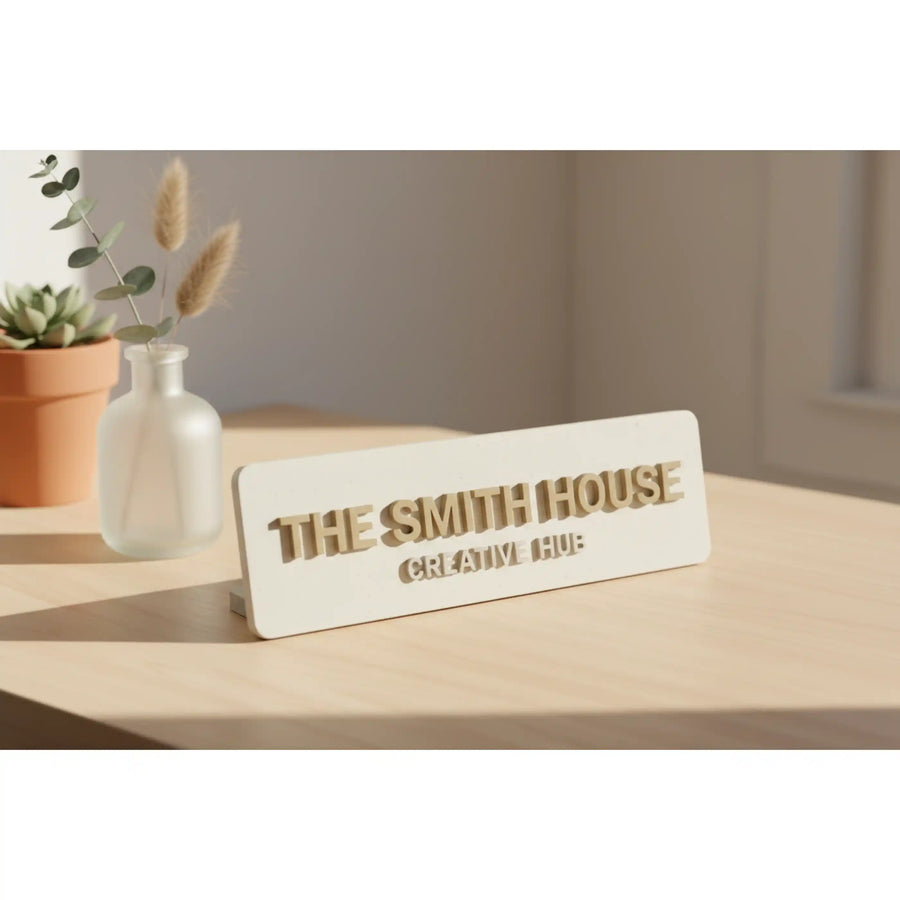 Personalised 3D Printed Name Plate