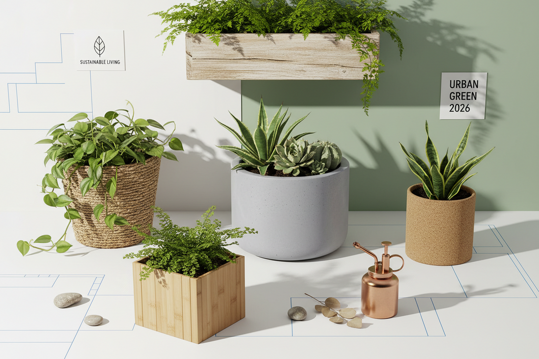 Eco-friendly planters for urban homes and balcony gardens