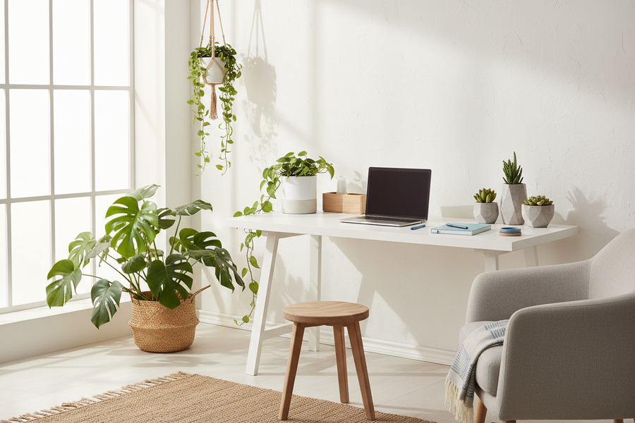 Botanical Living: How to Bring Nature Into Your Home Office