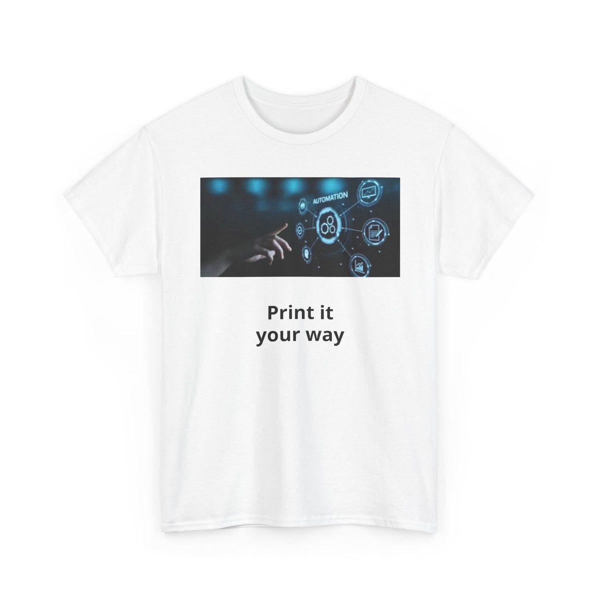 Tech Touchscreen Graphic Tee — “Print it your way”
