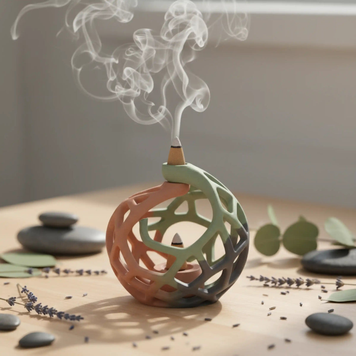 3D Printed Incense Holder — Sustainable Aromatherapy & Meditation Home Decor