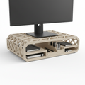 3D Printed Monitor Riser — Sustainable Ergonomic Desk Stand with Storage