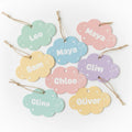Custom Kids Birthday Name Tags — Personalised Set of 20 | Eco Recycled Card | Party & School Events